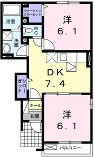 パストラルSC棟【1階】の間取り