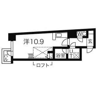 T.M. 住吉ビル【7階】の間取り