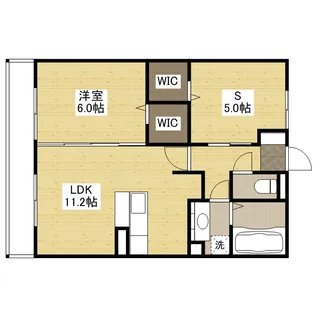ラクト鶴江【3階】の間取り