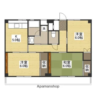 サンローレル宮内A棟【2階】の間取り