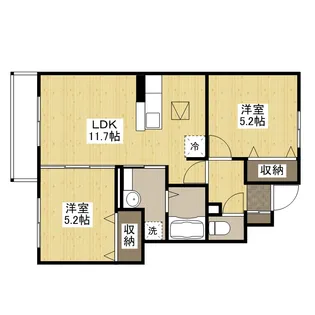 サクシードM【1階】の間取り
