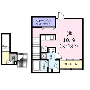 フランフレーシュ【2階】の間取り