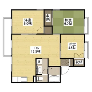 セジュールなごみ B棟【1階】の間取り