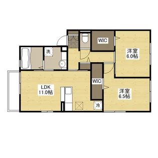クレスト長束西【1階】の間取り