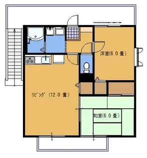 グリーンビュー中須 B【101号室号室】の間取り
