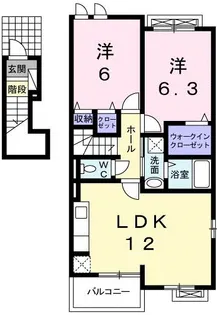 ソナチネ B【2階】の間取り