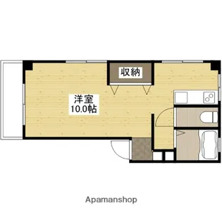 1Rの間取り画像