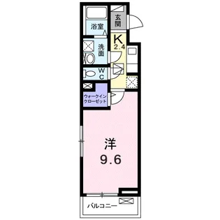 ラ ベレッツァ【1階】の間取り