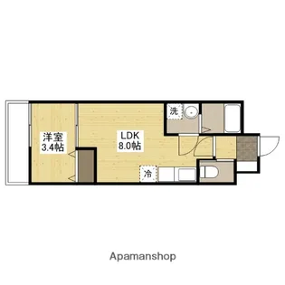 月光五日市壱番館【2階】の間取り