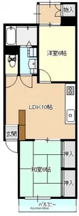 コーポ大野【2階】の間取り