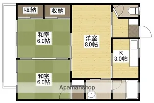 橋本アパートB棟【2階】の間取り