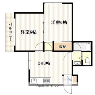 滝本ビル【103号室】の間取り
