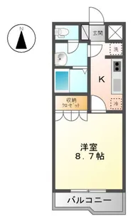 ジュネス祇園【1階】の間取り