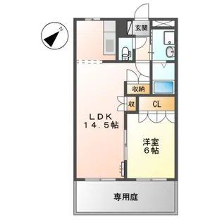 プロニティ東建【1階】の間取り