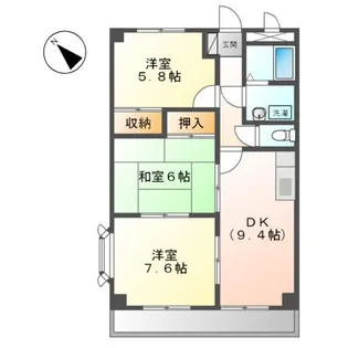 メイプルハウス【1階】の間取り