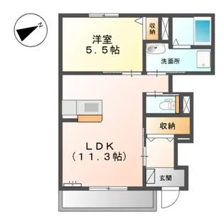 MAISON DE CHERIR.Y【1階】の間取り