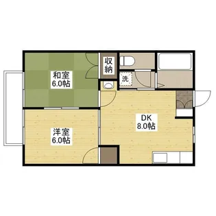 タウンリバティSY【A101号室】の間取り