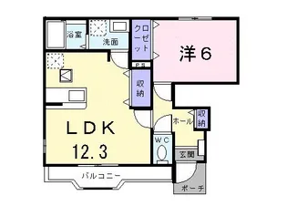 フィオーレA【1階】の間取り