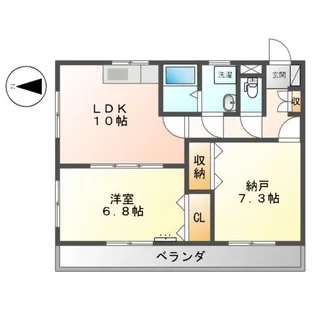 クレストール【2階】の間取り