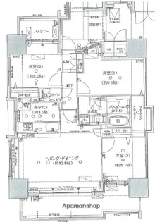 ザ・ロイヤル小町【4階】の間取り