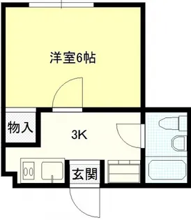 ジョイフル河原町【202号室号室】の間取り
