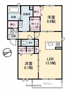 ラフィーネ祇園【2階】の間取り