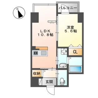 シエスタ舟入南【1階】の間取り