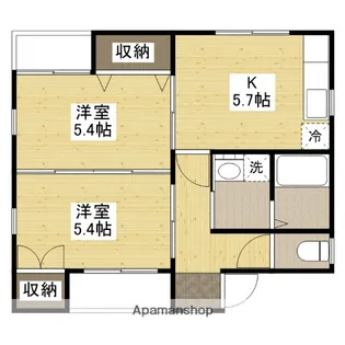 アイランドビル18【2階】の間取り