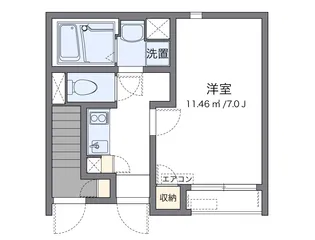 クレイノバーサトルⅢ 牛田南【101号室】の間取り