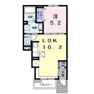 フレマリール吉島【1階】の間取り