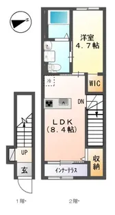 エバーハイツ泉【2階】の間取り