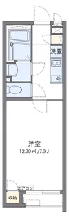 クレイノCREA【102号室】の間取り
