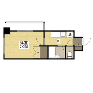 サンドエル東蟹屋【604号室号室】の間取り