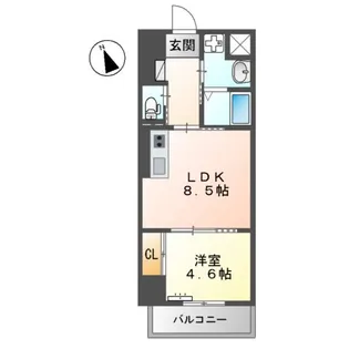 ECLOUD【7階】の間取り