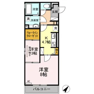 サンシスト【2階】の間取り