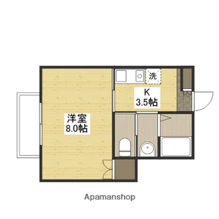 フェリーチェ安東【1階】の間取り