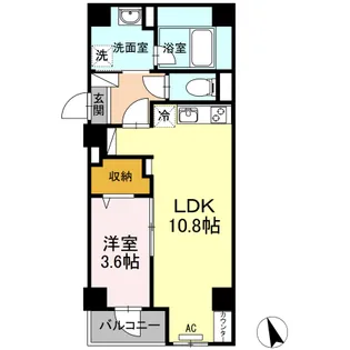MKSoleil国泰寺【4階】の間取り