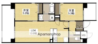 WESTIN ISHIUCHI【4階】の間取り