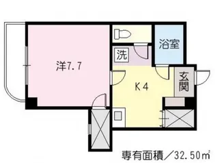 広島県広島市南区宇品御幸2丁目【マンション】の間取り
