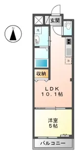 アフロディテ【201号室】の間取り