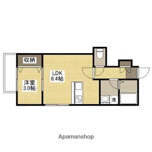 MOVE府中町浜田壱番館【3階】の間取り