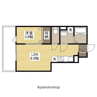 ロイヤルヴィラ向洋 A棟【1階】の間取り