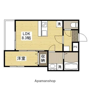 セブンプロート己斐西【3階】の間取り