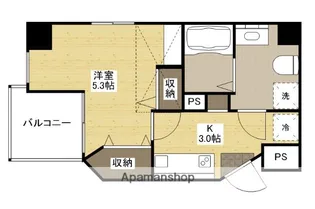 エクセル横川【3階】の間取り