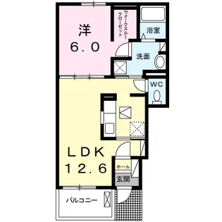 カレントD【1階】の間取り