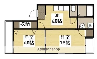 アイランドビル23【1階】の間取り