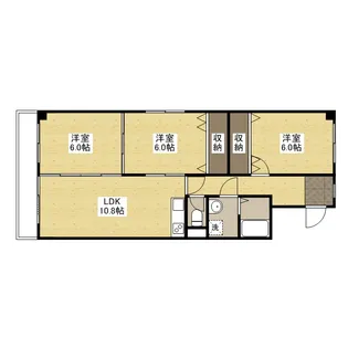 ホワイトレジデンス舟入【4階】の間取り