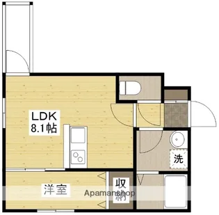 セブンプロート庚午北【1階】の間取り