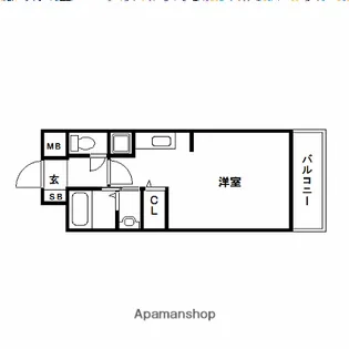 グラビスコート加古町【2階】の間取り