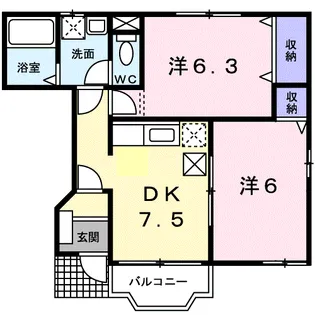 ベテル マリー【1階】の間取り